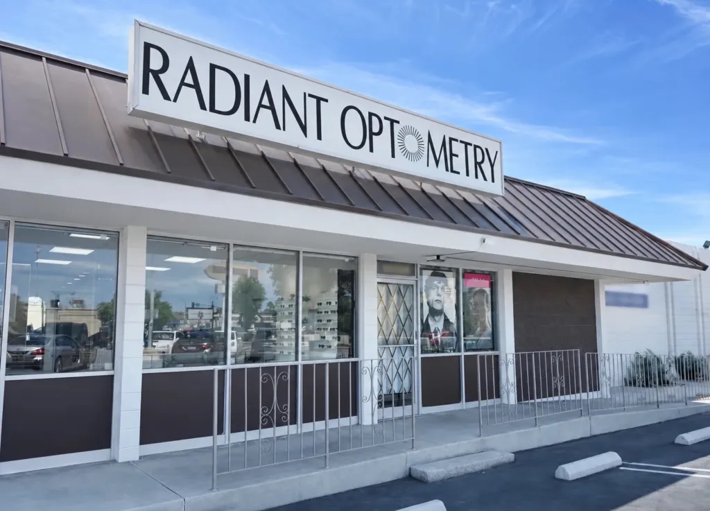 Radiant Optometry storefront on Bellflower Blvd in Bellflower, CA